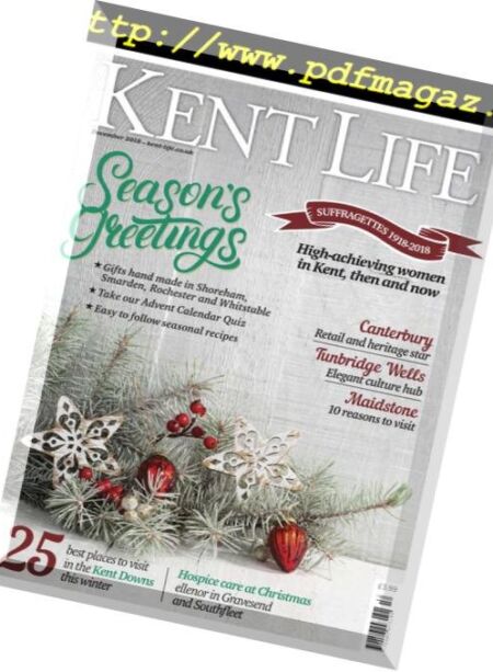 Kent Life – December 2018 Cover