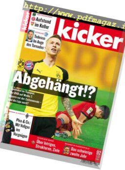 Kicker – 12 November 2018