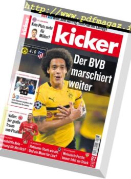 Kicker – 25 Oktober 2018