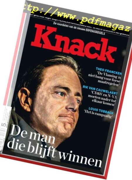 Knack Belgium – 17 Oktober 2018 Cover