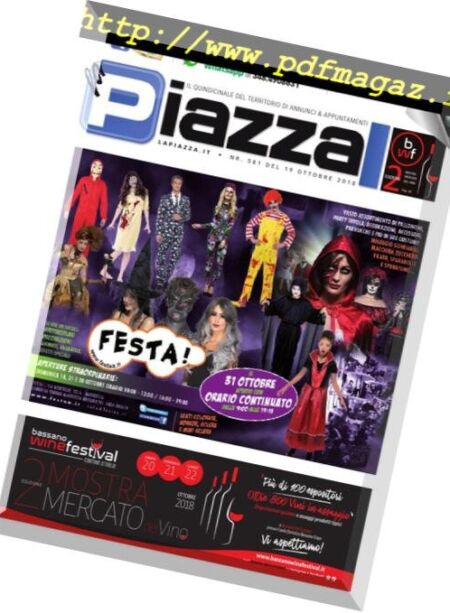 la Piazza – Ottobre 2018 Cover