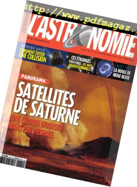 L’Astronomie – novembre 2018 Cover