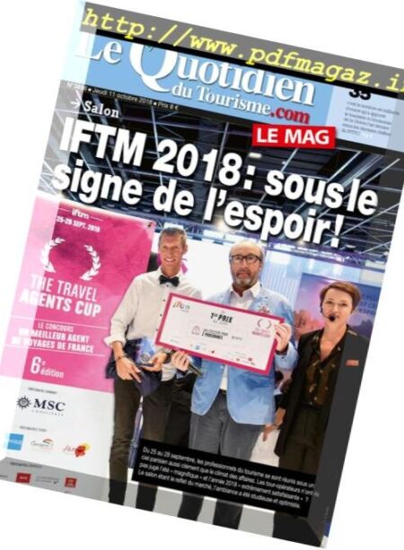 Le Quotidien du Tourisme – 11 octobre 2018 Cover