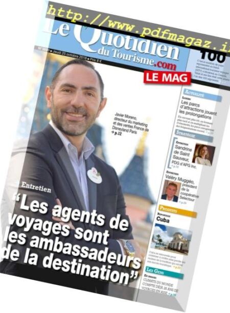 Le Quotidien du Tourisme – 25 octobre 2018 Cover