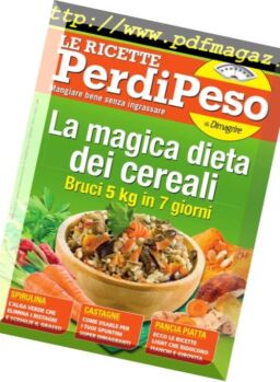 Le Ricette PerdiPeso – Ottobre 2018