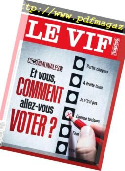 Le Vif L’Express – 11 Octobre 2018