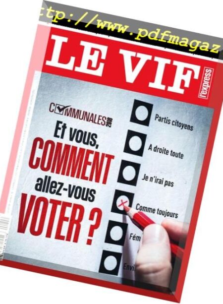 Le Vif L’Express – 11 Octobre 2018 Cover