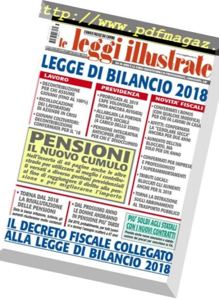 Leggi Illustrate – Novembre 2017 Cover