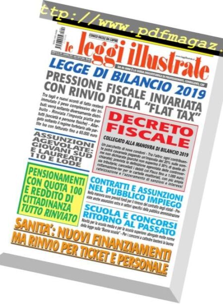 Leggi Illustrate – Novembre 2018 Cover