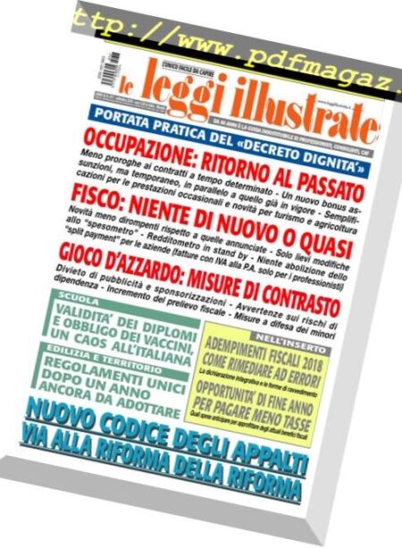 Leggi Illustrate – Settembre 2018 Cover