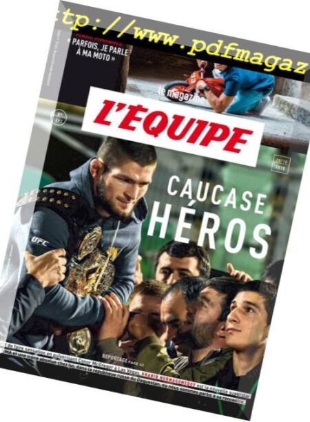 L’Equipe Magazine – 20 Octobre 2018 Cover
