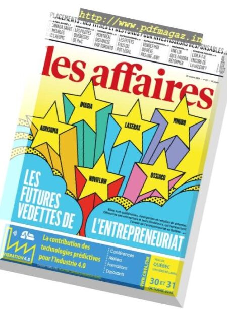 Les Affaires – 20 octobre 2018 Cover
