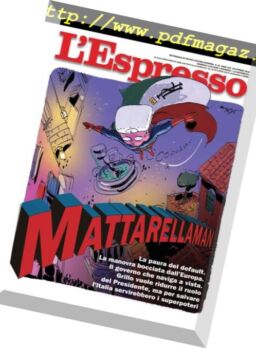 L’Espresso – 28 Ottobre 2018