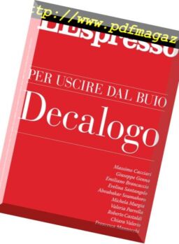 L’Espresso – 7 Ottobre 2018