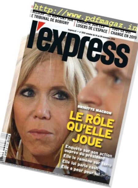 L’Express – 14 novembre 2018 Cover