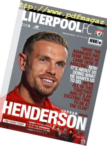 Liverpool FC Magazine – November 2018 Cover