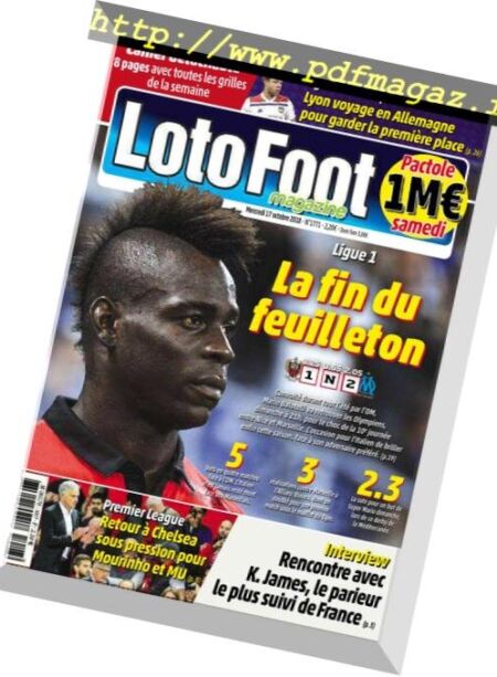 Loto Foot Magazine – 17 Octobre 2018 Cover