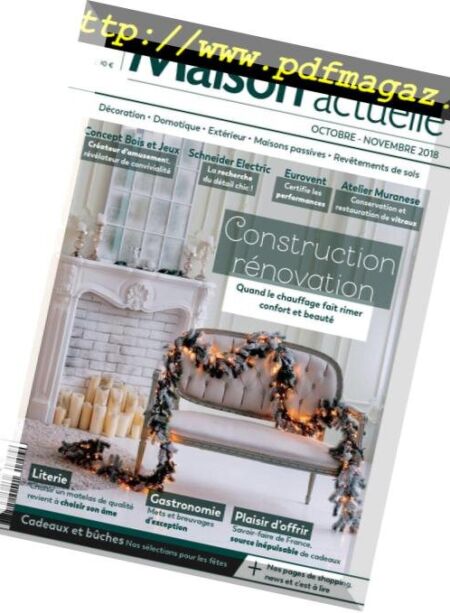 Maison Actuelle – octobre 2018 Cover