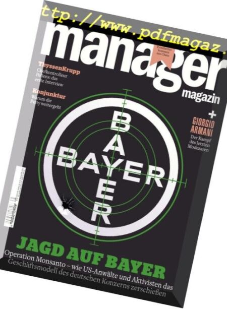 Manager Magazin – November 2018 Cover