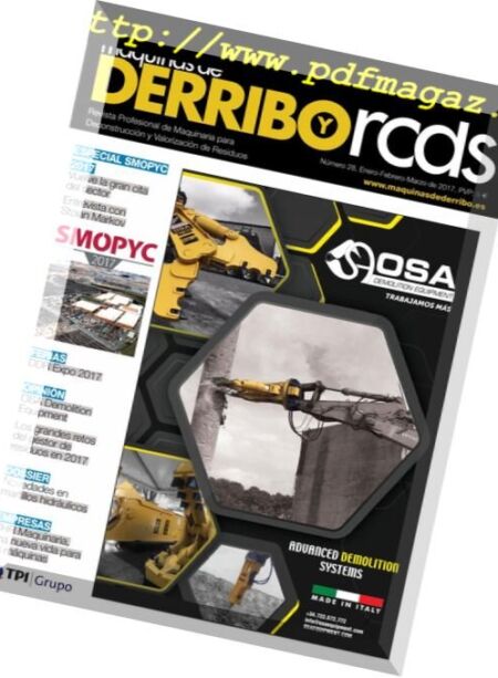 Maquinas de Derribos y RCDs – febrero 2017 Cover