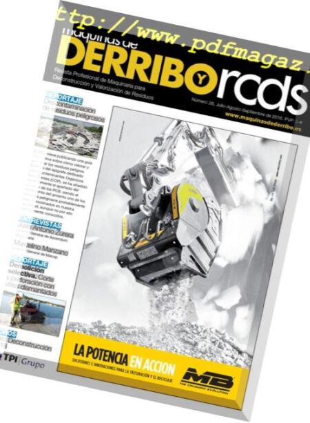 Maquinas de Derribos y RCDs – septiembre 2016 Cover