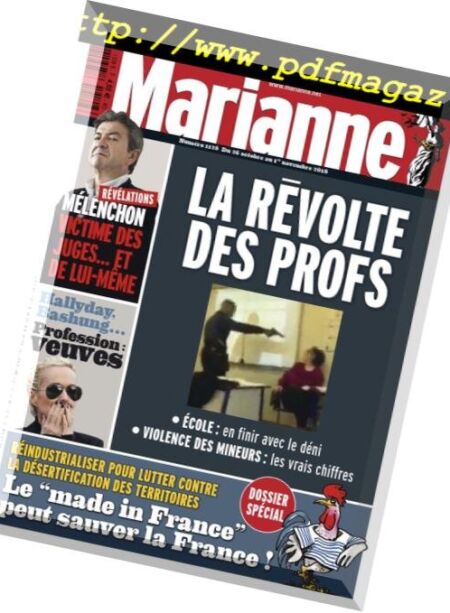 Marianne – 26 Octobre 2018 Cover