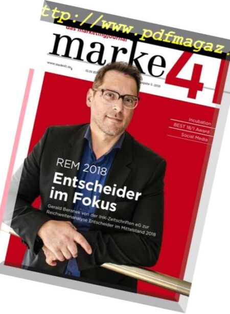 Marke 41 – Nr5, 2018 Cover