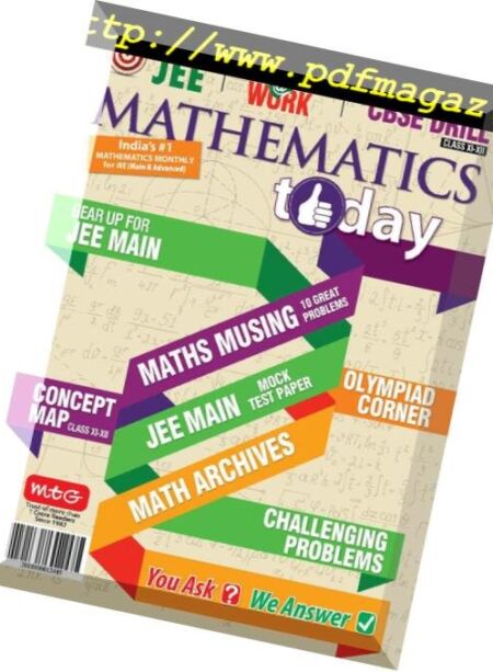 Mathematics Today – October 2018 Cover