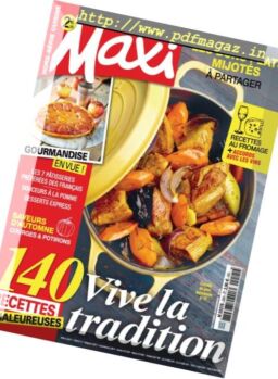 Maxi – Hors-Serie Cuisine – Octobre-Novembre 2018