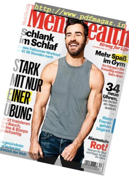 Men’s Health Germany – Dezember 2018 Cover