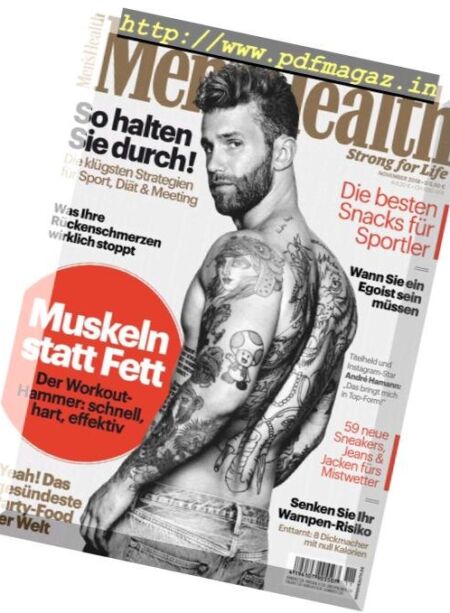 Men’s Health Germany – November 2018 Cover