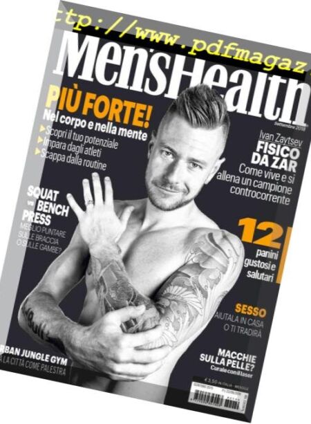 Men’s Health Italia – Settembre 2018 Cover