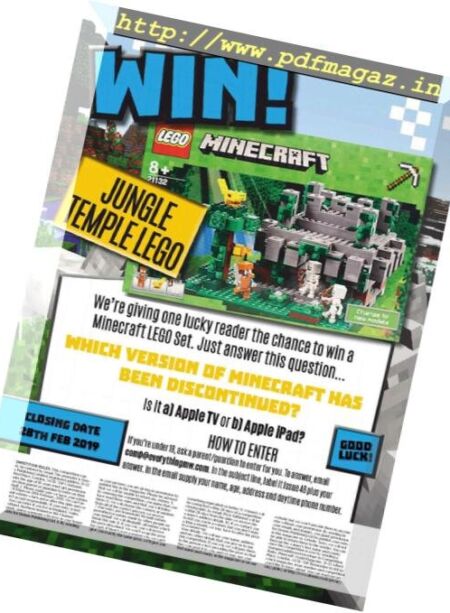 Minecraft World Magazine – January 2019 Cover