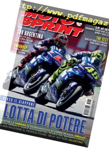 Moto Sprint – 16 Ottobre 2018 Cover