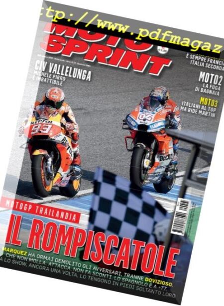 Moto Sprint – 9 Ottobre 2018 Cover
