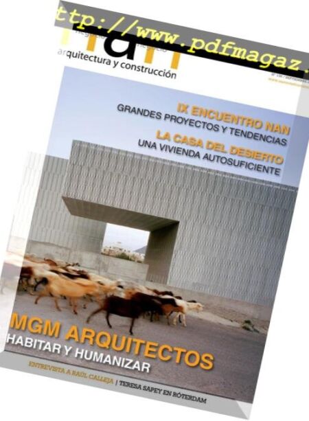 Nan Arquitectura y Construccion – septiembre 2018 Cover