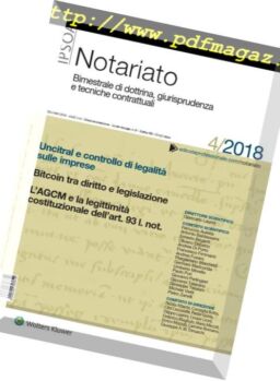 Notariato – Settembre 2018