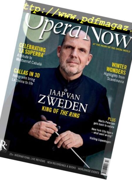 Opera Now – November 2018 Cover