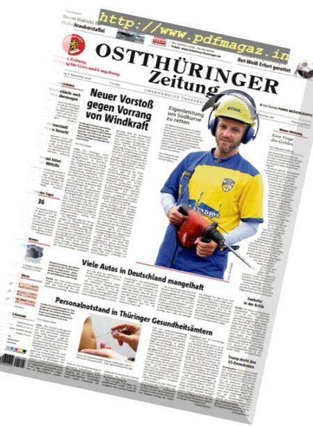 Ostthuringer Zeitung – November 2018 Cover