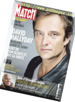 Paris Match – 22 novembre 2018