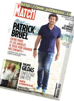 Paris Match – 31 octobre 2018