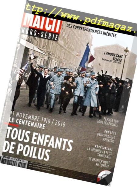 Paris Match – Hors-Serie – Novembre-Decembre 2018 Cover