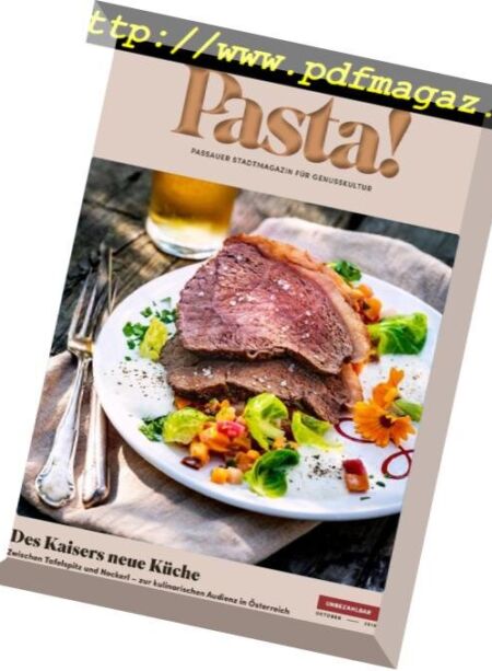Pasta! – Oktober 2018 Cover