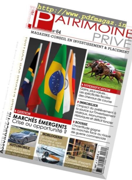 Patrimoine Prive – Septembre-Novembre 2018 Cover