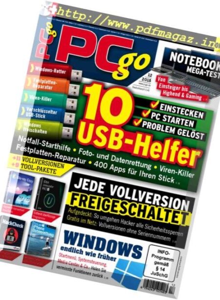 PCgo – Dezember 2018 Cover