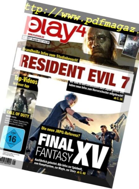 Play4 Germany – Januar 2017 Cover