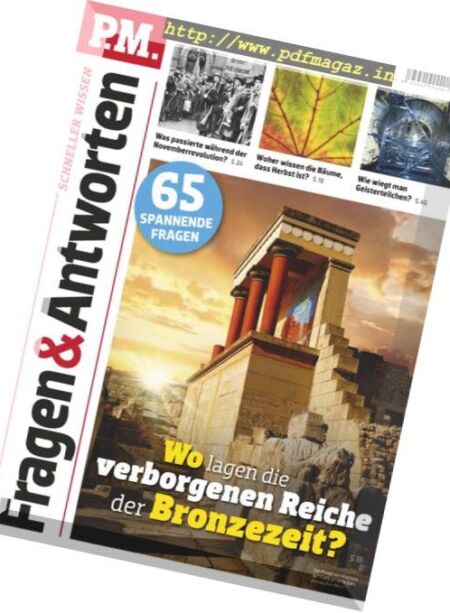 PM Fragen & Antworten – November 2018 Cover