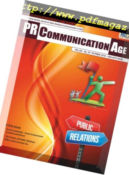 PR Communication Age – October 2018 Cover