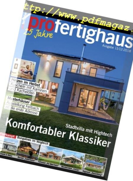 Pro Fertighaus – November-Dezember 2018 Cover
