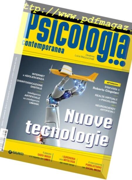Psicologia Contemporanea – Novembre-Dicembre 2018 Cover